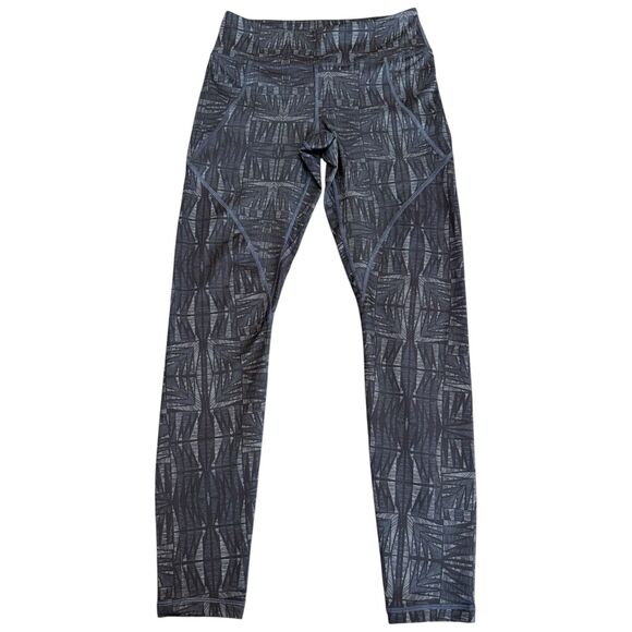 PATAGONIA‎ Women's Centered Tights Blue Gray Geometric Yoga Pants Hiking Size S - Picture 1 of 13